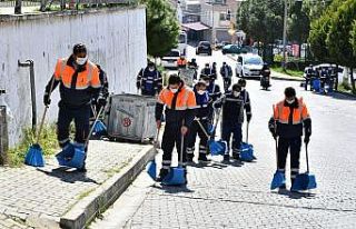 Büyükşehirden kısıtlamada temizlik harekâtı