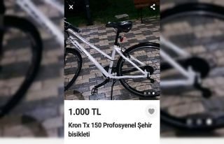 Çalıntı bisikleti internetten satmak isteyen şahıs,...