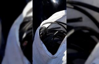 Çalıntı kabloları yakan şahıs yakalandı