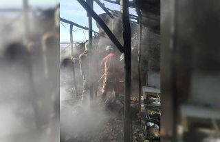 Çatı yangını ucuz atlatıldı