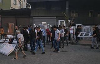 Çelik kapı, PVC kapı ve pencere üretilen atölye...