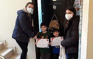 Çevreci kardeşlere teşekkür belgesi
