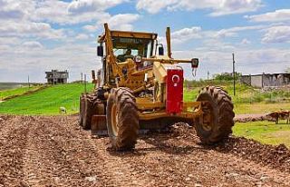 Ceylanpınar’da yol çalışmaları sürüyor