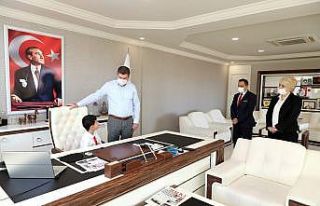 Çocuk Başkan Say, Ercengiz’i makamında ağırladı