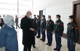 Cumhurbaşkanı Erdoğan’ı Ankara’da pilotlar...