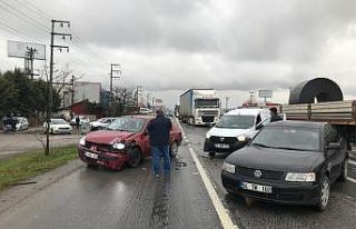 D100 karayolunda zincirleme kaza