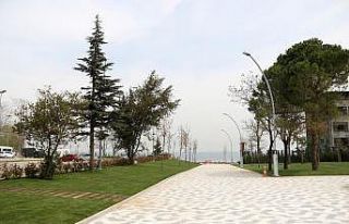 Darıca sahil parkına çevre düzenlemesi