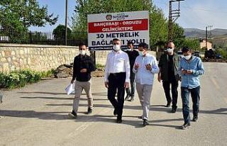 Deprem konutları için yol bağlantısı
