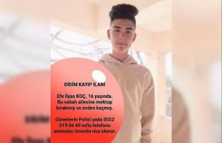 Didim’de 16 yaşındaki Efe not bırakarak ortadan...