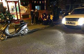 Direksiyon hakimiyetini kaybedince motordan düştü