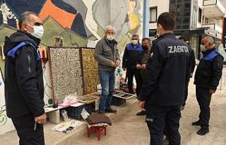 Diyarbakır’da zabıta ekipleri kaldırım işgallerine...