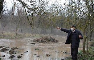Domaniç’te dereler taştı, tarım arazileri sular...