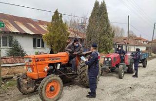 Dumlupınar’da traktör sürücüleri bilgilendirildi