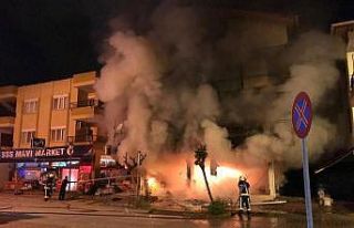 Eczanede çıkan yangın mahalleyi savaş alanına...