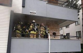 Edremit’te bacadan düşen kurumlar yangın çıkardı