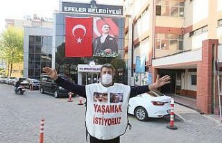 Efeler belediyesi sokak hayvanları için yürüyen...