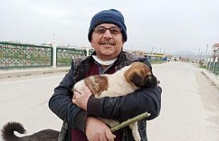 Ekmek almaya giderken sesini duyduğu köpeği düştüğü...