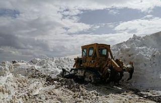Erzurum’da 10 köy kar esaretinden kurtuluyor