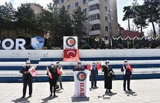 Erzurum’da 7 kişiyle 1 Mayıs açıklaması