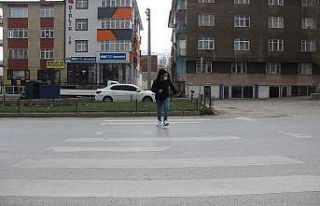 Erzurum’da bir garip yaya geçidi, başı var sonu...