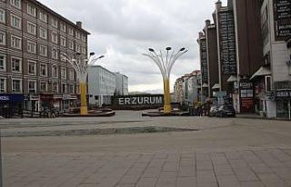 Erzurum’da sokaklar sessiz kaldı