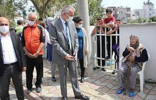 Evleri yanan yaşlı çifte devlet eli uzandı