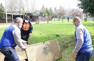 Eyüpsultan parklarına yağmur suyu depolama sistemleri...