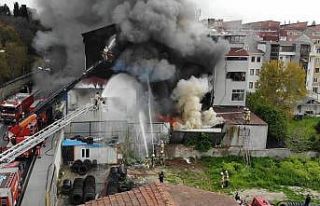 Eyüpsultan’da balıkçı deposunda korkutan yangın