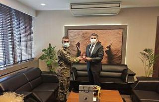 Garnizon Komutanından emniyet müdürüne ziyaret