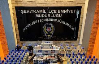 Gaziantep’te kaçak alkol operasyonu