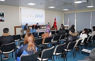 Gençlik ve Spor Müdürlüğü’nde afet eğitim...