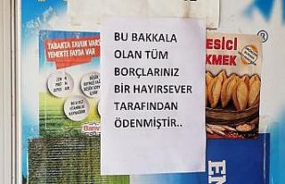 Gizemli hayırsever bakkal bakkal dolaşıp tüm borçları...