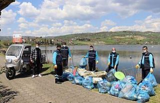 Gölkay Park’ın çöpleri geri dönüşüme kazandırıldı