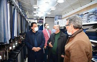 Gürkan, esnaf ziyaretinde bulundu