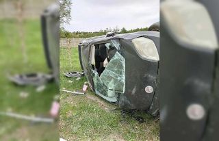 Hafif ticari araç büyükbaş hayvanlara çarptı:...