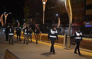 Hakkari polisi gece denetiminde