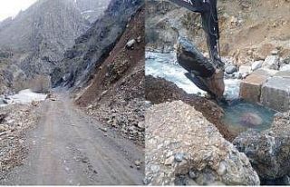 Hakkari’de selin izleri silinmeye çalışıyor