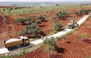 Halfeti kırsalında yol çalışmaları hızlandı
