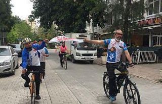 Hastalar için kısıtlamada pedal çevirdiler