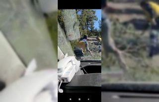 Hastaya yetişmeye çalışan 112 ekibine kütük...