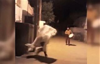 Hayalet bu kez davulcuyu korkuttu