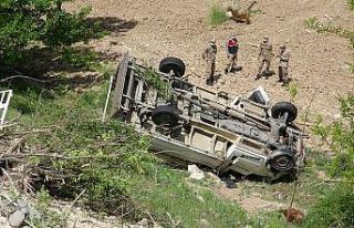 Hayvan yüklü kamyonet şarampole yuvarlandı: 1...