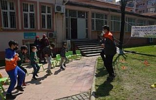 Hem kitap okudular hem spor yaptılar