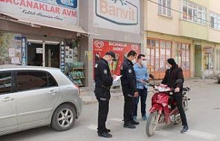 Hisarcık’ta sokağa çıkma yasağında denetim