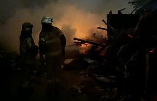 Hurdacıda korkutan yangın