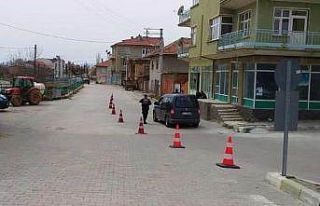 Hüyük ilçesinin bir mahallesinde korona virüs...