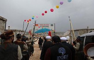 İDDEF, İdlib’deki 610 briket evin açılışını...