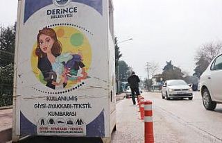 İhtiyaç sahipleri için bırakılan kıyafetleri...