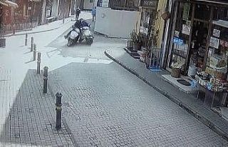 İki motosiklet böyle çarpıştı...Çarptığı...