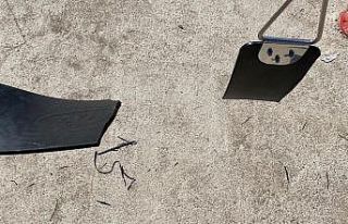 İnegöl’de yapımı devam eden çocuk parkını...